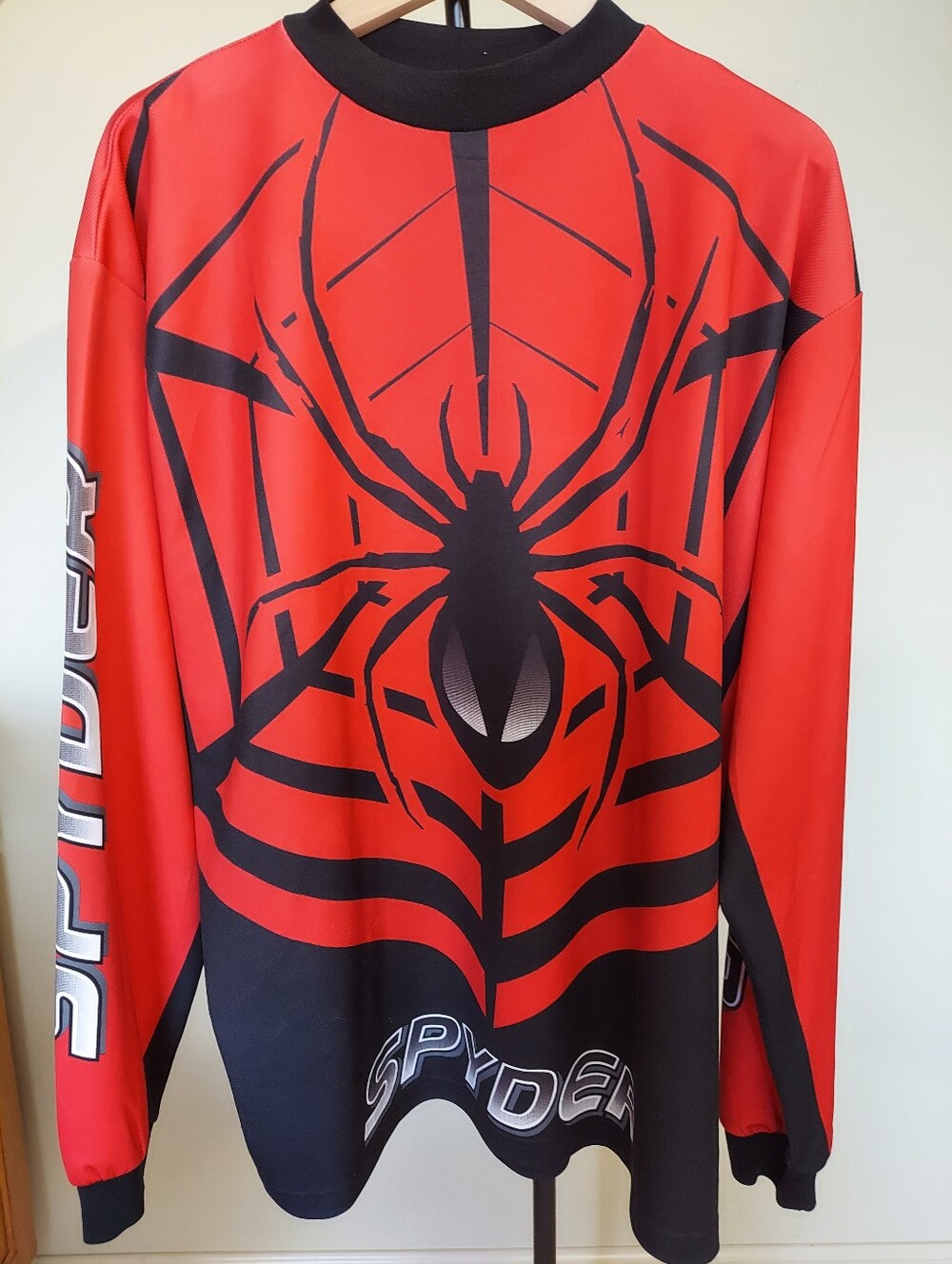 Vintage 90's Spyder Spiderweb Jersey Y2K Sz L